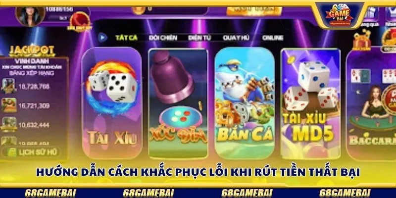 Hướng dẫn cách khắc phục lỗi khi rút tiền thất bại